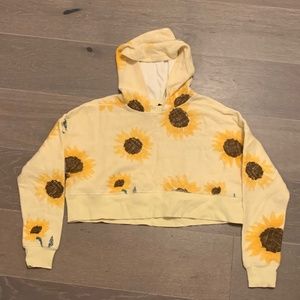 Urban outfitter out from under sunflower cropped hoodie